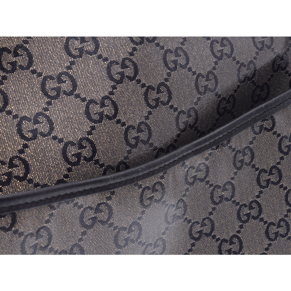 Gucci Crystal leather crossbody GG GG bag Supreme black - Picture 8 of 11